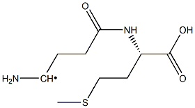 1-Amino-4-oxo-4-[[(S)-1-carboxy-3-(methylthio)propyl]amino]butyl radical Struktur