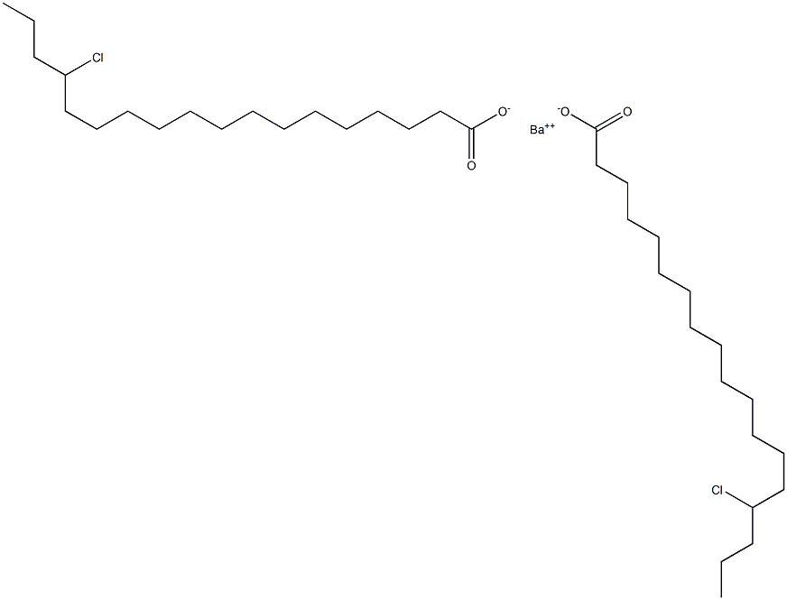 Bis(15-chlorooctadecanoic acid)barium salt Struktur