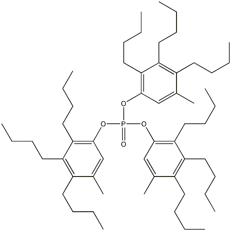 Phosphoric acid tris(3-methyl-4,5,6-tributylphenyl) ester Struktur