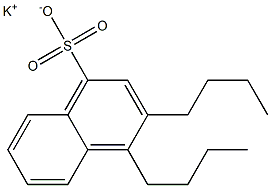 3,4-Dibutyl-1-naphthalenesulfonic acid potassium salt Struktur