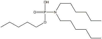 N,N-Dihexylamidophosphoric acid hydrogen pentyl ester Struktur