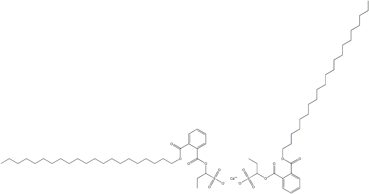 Bis[1-[(2-henicosyloxycarbonylphenyl)carbonyloxy]propane-1-sulfonic acid]calcium salt Struktur