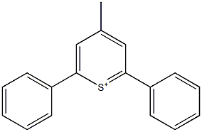 4-Methyl-2,6-diphenylthiopyrylium Struktur