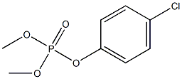 Phosphoric acid dimethyl 4-chlorophenyl ester Struktur