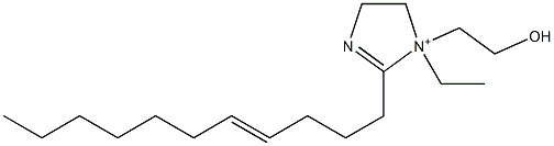 1-Ethyl-1-(2-hydroxyethyl)-2-(4-undecenyl)-2-imidazoline-1-ium Struktur