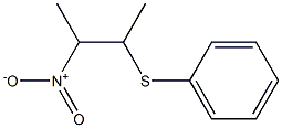 2-Nitro-3-(phenylthio)butane Struktur