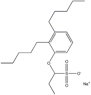 1-(2,3-Dipentylphenoxy)propane-1-sulfonic acid sodium salt Struktur