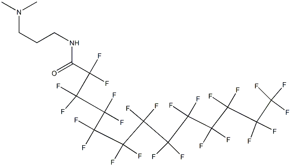 N-[3-(Dimethylamino)propyl]-2,2,3,3,4,4,5,5,6,6,7,7,8,8,9,9,10,10,11,11,12,12,13,13,13-pentacosafluorotridecanamide Struktur