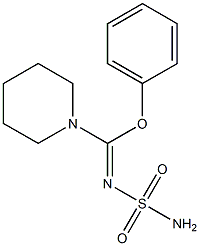 N-Sulfamoyl[phenoxy(piperidino)methan]imine Struktur