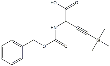 2-Benzyloxycarbonylamino-4-(trimethylsilyl)-3-butynoic acid Struktur