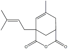 5-Methyl-3-(3-methyl-2-butenyl)-4-cyclohexene-1,3-dicarboxylic anhydride Struktur