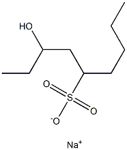 3-Hydroxynonane-5-sulfonic acid sodium salt Struktur