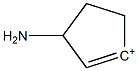 3-Amino-cyclopentene-1-cation Struktur