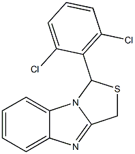 1-[2,6-Dichlorophenyl]-3H-thiazolo[3,4-a]benzimidazole Struktur