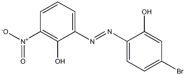 3-Nitro-4'-bromoazobenzen-2-ol Struktur