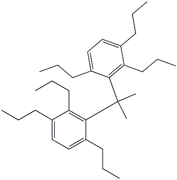 3,3'-Isopropylidenebis(1,2,4-tripropylbenzene) Struktur