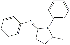 4-Methyl-3-phenyl-2-phenyliminooxazolidine Struktur