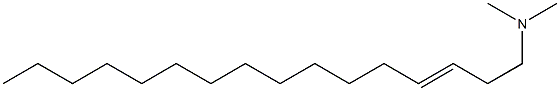 N,N-Dimethyl-3-hexadecen-1-amine Struktur