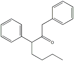 1,3-Diphenyl-2-heptanone Struktur