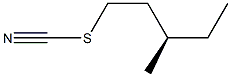 [R,(-)]-3-Methylpentyl thiocyanate Struktur