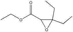 3,3-Diethyloxirane-2-carboxylic acid ethyl ester Struktur