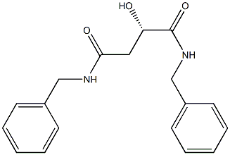 [S,(-)]-N,N'-Dibenzyl-2-hydroxysuccinamide Struktur