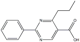 2-Phenyl-4-propylpyrimidine-5-carboxylic acid Struktur