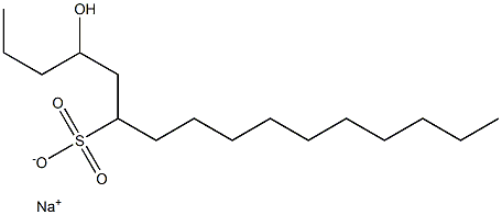 4-Hydroxyhexadecane-6-sulfonic acid sodium salt Struktur