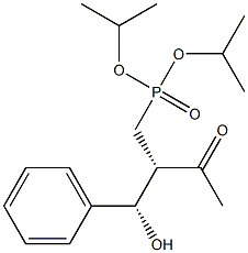 [(2S,3S)-2-Acetyl-3-hydroxy-3-phenylpropyl]phosphonic acid diisopropyl ester Struktur