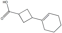 3-(1-Cyclohexenyl)cyclobutanecarboxylic acid Struktur