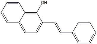 2-(2-Phenylethenyl)naphthalen-1-ol Struktur