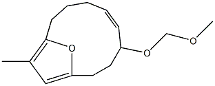 (5Z)-4-(Methoxymethoxy)-11-methyl-13-oxabicyclo[8.2.1]trideca-1(12),5,10-triene Struktur