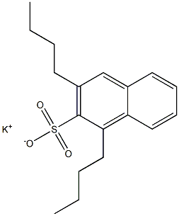 1,3-Dibutyl-2-naphthalenesulfonic acid potassium salt Struktur