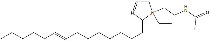 1-[2-(Acetylamino)ethyl]-1-ethyl-2-(8-tetradecenyl)-3-imidazoline-1-ium Struktur