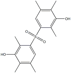 3,3'-Dihydroxy-2,2',4,4',5,5'-hexamethyl[sulfonylbisbenzene] Struktur