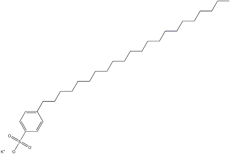 4-Docosylbenzenesulfonic acid potassium salt Struktur