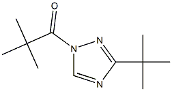 1-(2,2-Dimethylpropionyl)-3-tert-butyl-1H-1,2,4-triazole Struktur