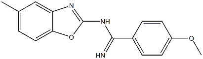 N1-(5-Methylbenzoxazol-2-yl)-4-methoxybenzamidine Struktur