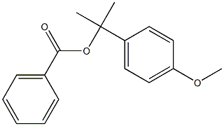 Benzoic acid 2-(p-methoxyphenyl)propan-2-yl ester Struktur