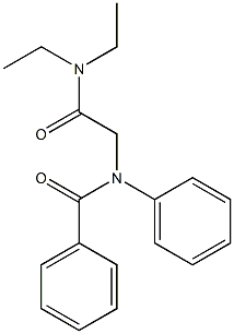 N-[(Diethylcarbamoyl)methyl]benzanilide Struktur