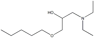 1-Diethylamino-3-pentyloxy-2-propanol Struktur