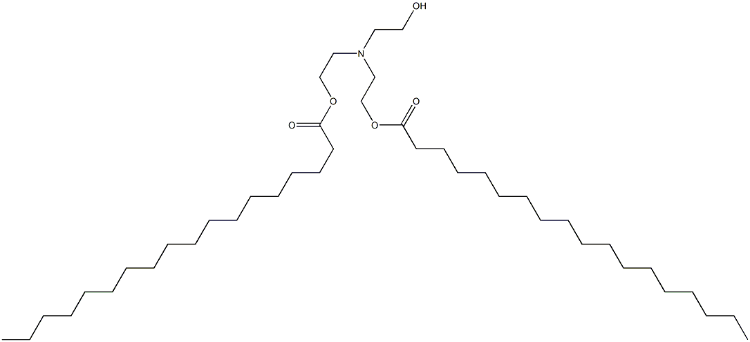 Bisoctadecanoic acid [(2-hydroxyethyl)imino]bis(2,1-ethanediyl) ester Struktur