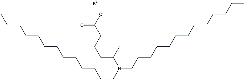 5-(Ditridecylamino)hexanoic acid potassium salt Struktur