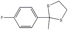 2-(4-Fluorophenyl)-2-methyl-1,3-dithiolane Struktur