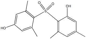 2,4'-Dihydroxy-2',4,6,6'-tetramethyl[sulfonylbisbenzene] Struktur