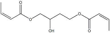 1,2,4-Butanetriol 1,4-bisisocrotonate Struktur