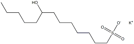 8-Hydroxytridecane-1-sulfonic acid potassium salt Struktur