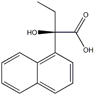 [R,(-)]-2-(1-Naphtyl)-2-hydroxybutyric acid Struktur