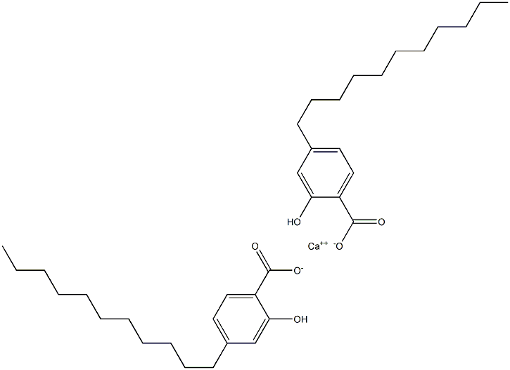 Bis(4-undecyl-2-hydroxybenzoic acid)calcium salt Struktur