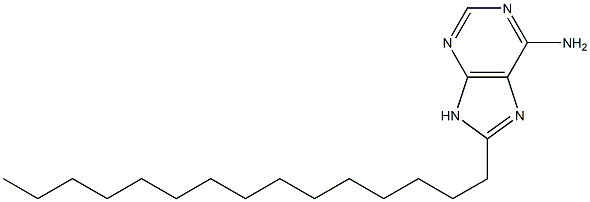 6-Amino-8-pentadecyl-9H-purine Struktur